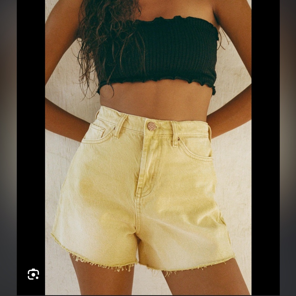 Urban Outfitters BDG A line Yellow Denim Shorts